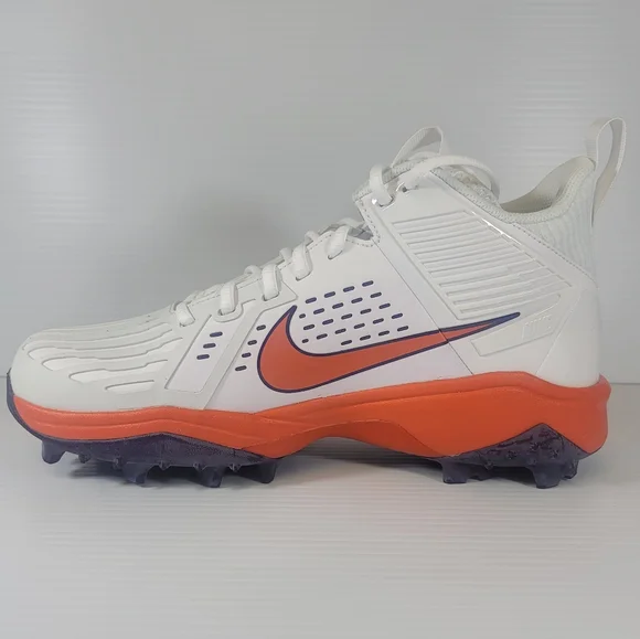 Mens Sz 11 Nike Force Savage Pro Shark Clemson Tigers Football Cleats FJ5749-104